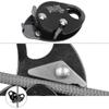Alomejor Climbing Descender Self-Braking Stop 11-12.5mm Rope Grab Fall Equipment for Climbing (Black) view 3