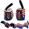 MRX Weight Lifting Gym Training Wrist Wraps for Wrist Support Bodybuilding Workout Wrap Men/Women Pack of 4 (US Flag) view 4