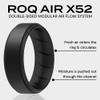 ROQ Silicone Rubber Wedding Ring for Men, Comfort Fit, Men's Wedding Band, Breathable Rubber Engagement Ring/Band, Step Edge, 8mm Wide 2mm Thick, 4 Pack, Black, Black Camo, Silver, Grey, Size 10 view 3