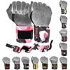 MRX Weight Lifting Gym Training Wrist Wraps for Wrist Support Bodybuilding Workout Wrap Men/Women Pack of 4 (Camo Pink) view 1