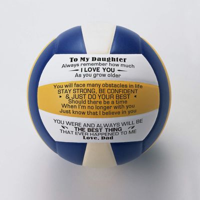LOVEINHEART Gifts for to Beloved Daughter Dad and Mom to Daughter Gifts Soft Volleyball Professional Training Competition Ball Customized Volleyball (Volleyball002)