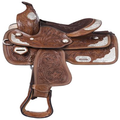 Tough 1 King Series Mccoy Trail Saddle with Silver