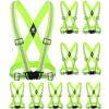 HiVisible | 10 Reflective Safety Straps Hi Vis Strap Vest Safety Suspenders Reflective Running Working Reflective Vest Straps view 1