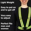 HiVisible | 10 Reflective Safety Straps Hi Vis Strap Vest Safety Suspenders Reflective Running Working Reflective Vest Straps view 2