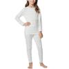 32 Degrees Heat Kids Long Sleeve Crew Neck and Legging Set (Diamond Snow, Small) view 1