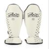 Fairtex SP5 Muay Thai Shin Guards for Men, Women, Kids | Shinguards are Premium, Lightweight & Durable | Extended Protection to Avoid shin splints During Training or Sparring - Large,White view 1