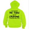 Armed American Supply Hi Vis, Hi Viz Crayons Cotton/Poly Blend Safety Hoodie for Work, Funny Hooded Sweatshirts for Men, Safety Yellow, Large view 1