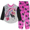 Nickelodeon JoJo Siwa Girls' Shine Bright 2 Piece Long Sleeve Pajama Set (10) Grey/Pink view 1