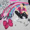 Nickelodeon JoJo Siwa Girls' Shine Bright 2 Piece Long Sleeve Pajama Set (10) Grey/Pink view 2