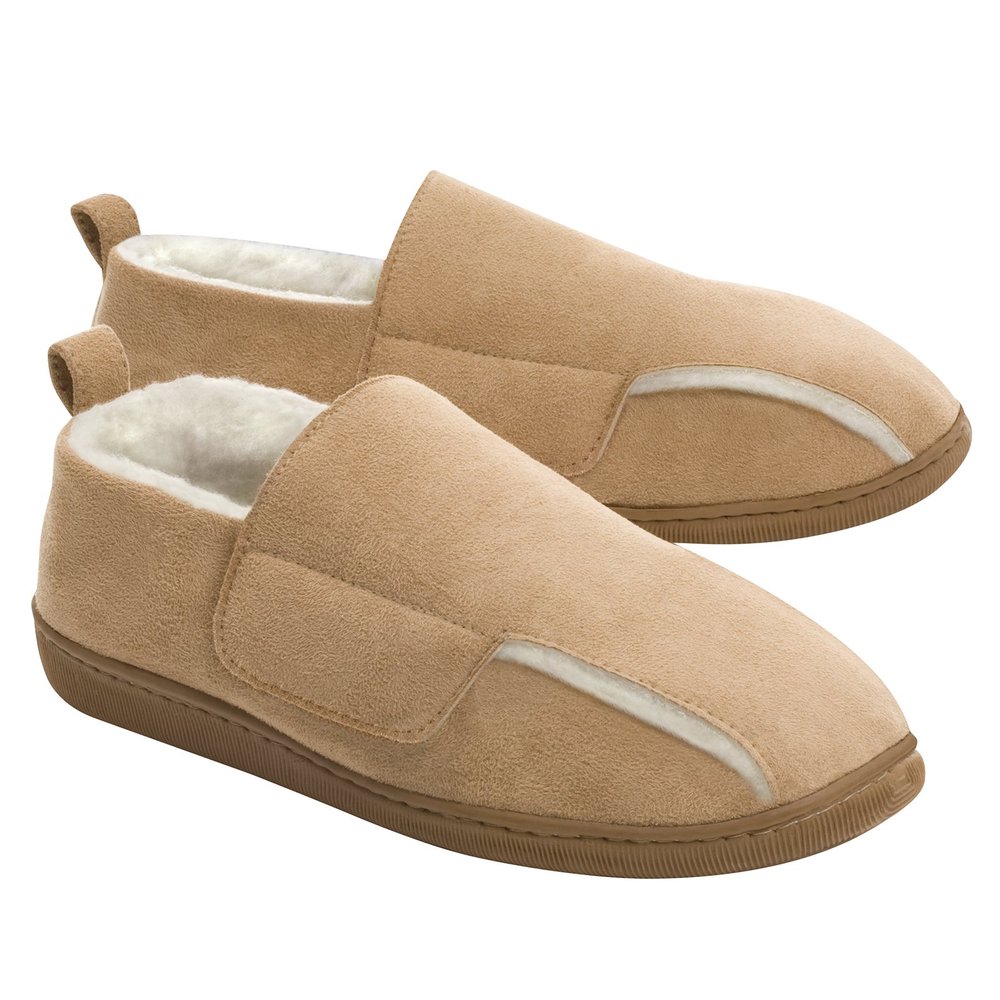 Dream Products Adjustable Swollen Feet Loafers, Ladies Small (5-6), Tan, 1 Pair