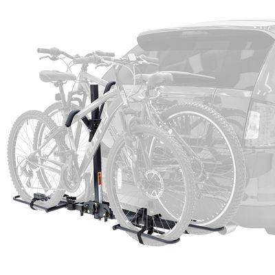 Elevate Outdoor Platform Hitch-Mounted Bike Rack with 80 lbs. Capacity Fits 2 Standard Bikes -1.25" or 2" Hitch Receiver