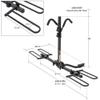 Elevate Outdoor Platform Hitch-Mounted Bike Rack with 80 lbs. Capacity Fits 2 Standard Bikes -1.25" or 2" Hitch Receiver view 3