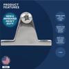 Five Oceans Bimini Top Hardware - Marine Bimini Top 90 Degree Deck Hinge with Screw Pin, Heavy-Duty AISI316 Stainless Steel Bimini Top Mounting Hardware - FO367 view 2