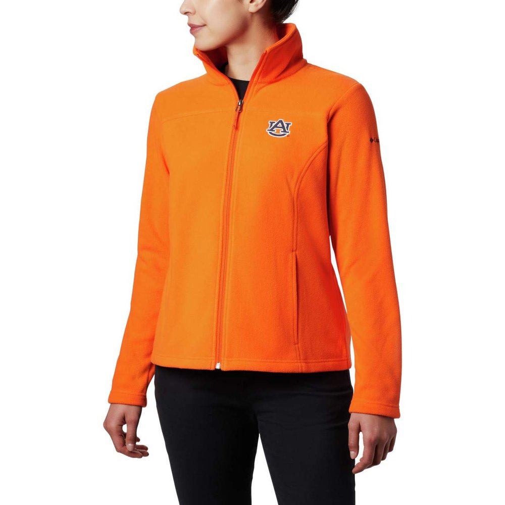 Columbia NCAA Auburn Tigers Women's Give and Go II Full Zip Fleece Jacket, Small, AUB - Spark Orange