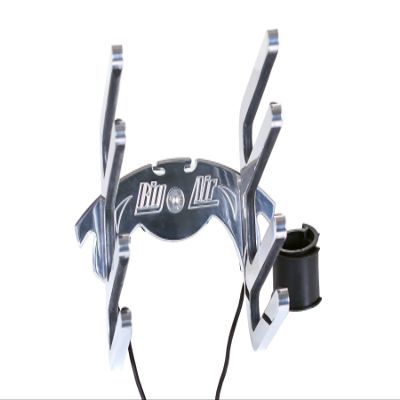 Big Air Razor Universal Triple Surf Rack (Polished Aluminum) - Holds 2 wakeboards and 1 Wake surf - 2.5" Clamp with Neoprene Liners to accommodate Down to 2.375", 2.25", 2" and 1.875" Round tubing.