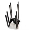 Big Air Razor Universal Triple Knee Rack (Black Powder Coat) - Holds 2 wakeboards and 1 kneeboard - 2.5" Clamp with Neoprene Liners to accommodate Down to 2.375", 2.25", 2" and 1.875" Round tubing. view 1
