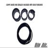 Big Air Razor Universal Triple Knee Rack (Black Powder Coat) - Holds 2 wakeboards and 1 kneeboard - 2.5" Clamp with Neoprene Liners to accommodate Down to 2.375", 2.25", 2" and 1.875" Round tubing. view 4