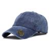 Custom Hat, Embroidered Classic Polo Style Baseball Cap, All Cotton Made Adjustable Fit Men Women Low Profile Dad Cap Hat (Pigment Washed Navy) view 2