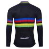 SGCIKER Mens Thermal Fleece Cycling Jerseys, Winter Long Sleeve Warmer Bike Jacket Cycle Coat (Black, XXX-Large) view 2