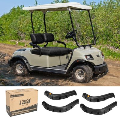 10L0L Golf Cart Fender Flares for Yamaha G14 G16 G19 G20 G22 - Standard Front and Rear Golf Cart Mud Flaps W/Stainless Steel Screws Hardware NOT For Modified Carts Bodies