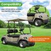 10L0L Golf Cart Fender Flares for Yamaha G14 G16 G19 G20 G22 - Standard Front and Rear Golf Cart Mud Flaps W/Stainless Steel Screws Hardware NOT For Modified Carts Bodies view 3