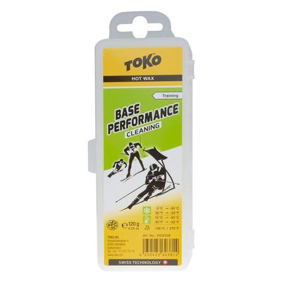 TOKO 5502038 Skiing and Snowboarding Hot Wax Solid Wax Base Performance Cleaning 4.2 oz (120 g)