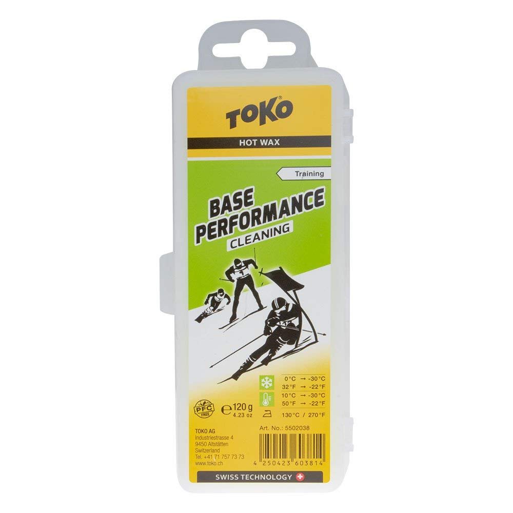 TOKO 5502038 Skiing and Snowboarding Hot Wax Solid Wax Base Performance Cleaning 4.2 oz (120 g)