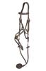 Henri de Rivel Kushy Plain Raised Figure Eight Noseband Bridle - Havana - Oversize view 1