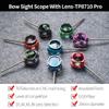 SHARROW Archery Bow Sight Compound Bow Scope Sight Single Pin 2X 4X 6X 8X Lens Optical Fiber Sight Hunting Accessory (Light Blue, 8X) view 3