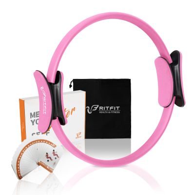 RitFit Pilates Ring Circle - 14 Inch Magic Fitness Circle for Toning Inner & Outer Thighs, Bonus Workout Guide Included