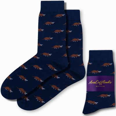AUSCUFFLINKS Triceratops Dinosaur Socks for Him | Animal Lover Dinosor Socks for Men | Jurassic Park Gift | Birthday Gift for Guys (Triceratops)