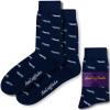 AUSCUFFLINKS Airplane Socks for Him | Gift for Pilot Captain Plane Lover | Combed Cotton Socks | Present for Work Colleague | Bday Gift for Guys (Aeroplane) view 1