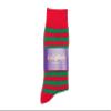 AUSCUFFLINKS Christmas Socks For Him | Xmas Stocking Stuffer | Happy Gift Socks Elf Elves Present for Dad | Socks for Mum (Elf Stripe Green/Red) view 4