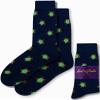 AUSCUFFLINKS Green Turtle Socks for Him | Animal Lover Tortoise Socks | Birthday Gift for Guys (Green Turtle)