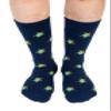 AUSCUFFLINKS Green Turtle Socks for Him | Animal Lover Tortoise Socks | Birthday Gift for Guys (Green Turtle) view 2