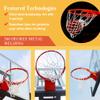 PROGOAL Basketball Rim Stainless Steel Three Springs Heavy Duty Pro-Style Breakaway Basketball Flex Rim with Free All Weather Nylon Net, Standard/18in, Orange view 2