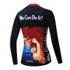 Cycling Jersey Long Sleeve Womens Mountain Bike Jersey Zip Shirts Road Bicycle Clothing Sport Racing MTB Tops for Ladies Female Bouse Fall Autumn Spring Breathable Black Brown Size XXXL view 2