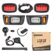 10L0L Upgrade Headlight Taillight Kit for Club Car DS Golf Cart, with Low/High Beam, Turn Signal Switch Horn Button, Blinker & Brake Light Switch Pad, Daytime Running Lamp view 1