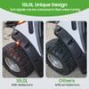 10L0L Golf Cart Front and Rear Fender Flares for Club Car Precedent 2004 & UP - Set of 4 Golf Cart Fender Flares W/Stainless Steel Screws Hardware NOT for Modified Car view 3