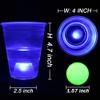 Ahuimeius The Dark Beer Pong Set, LED Beer Pong Cups and Glow-in-The-Dark Balls, 22 Set view 3