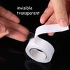Outus 16 Feet Double Sided Fashion Body Tape, Clear Fabric Double Sided Beauty Clothing Tape for Clothes Dress Wedding Prom Lingerie(4) view 3