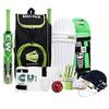 CW Bullet Left Hand Cricket Gears Set Cricket Equipment Sports Package Cricket Gift Official Set with All Things Bat Ball Legguard Gloves Thigh Pad Lefty Size 6 for Age 12-13 Years view 2