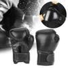 Boxing Training Gloves, Kids Boxing Gloves Children Boxing Gloves Kids Sandbag Punching Sparring Training Mitts (Black) view 4