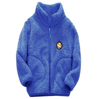 Kids Fleece Hoodie Jacket Winter Coats for Girls Polar Winter Jacket for Toddler Girl (6) Blue