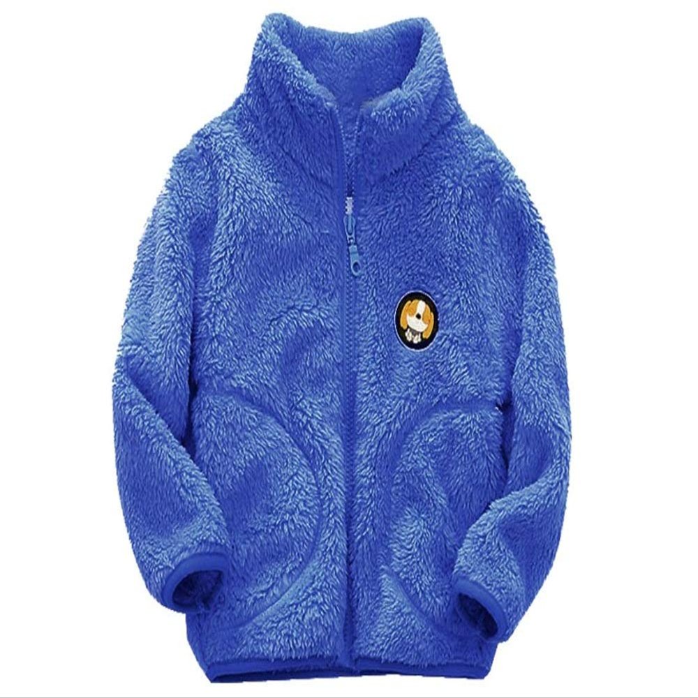 Kids Fleece Hoodie Jacket Winter Coats for Girls Polar Winter Jacket for Toddler Girl (6) Blue