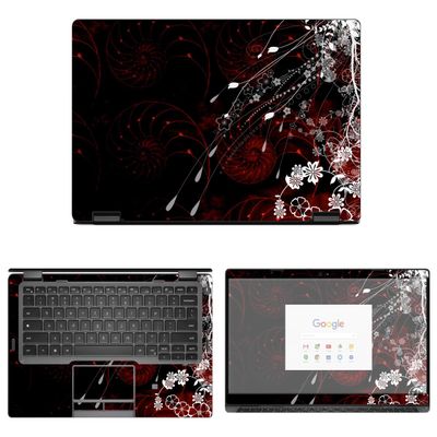 Decalrus - Protective Decal Floral Skin Sticker for Dell Latitude 5300 2-in-1 Chromebook Enterprise (13.3" Screen) case Cover wrap DEchrmbk2in1_5300-20