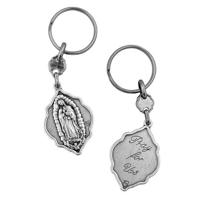 1.5" Christian Design Keychains | 10 Different Figures to Choose | Premium Assorted Key Accessories | Holy Family and Saints Key Rings | Christian Automotive (Our Lady of Guadalupe)