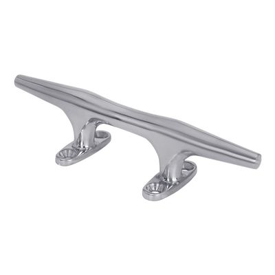 White Water 6037S 316 Stainless Steel Heavy Duty 8" Herreshoff Cleat for Boating Mooring Docking Yacht Marine
