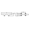 White Water 6037S 316 Stainless Steel Heavy Duty 8" Herreshoff Cleat for Boating Mooring Docking Yacht Marine view 2