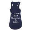 Just Customized Racer Back Tank for Ladies/Women Personalized with Your Own Text, Design Your Own view 2